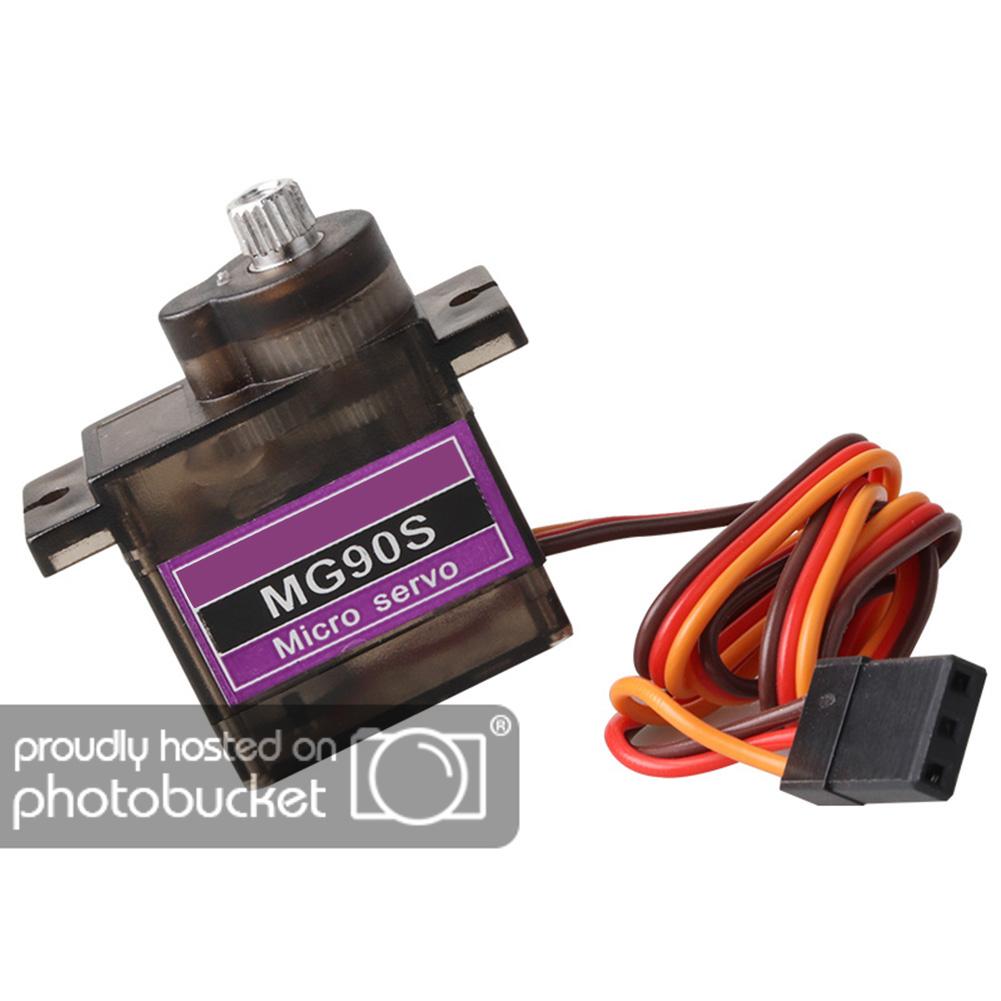 4PCS MG90S Micro Metal Gear 9g Servo For RC Plane Helicopter Boat - Foto 8