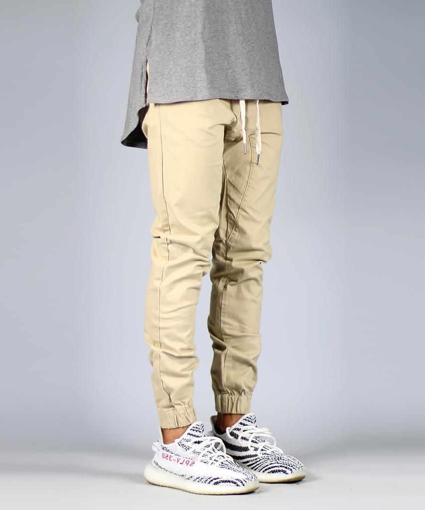 Haipeodenim Khaki Drop Crotch Joggers