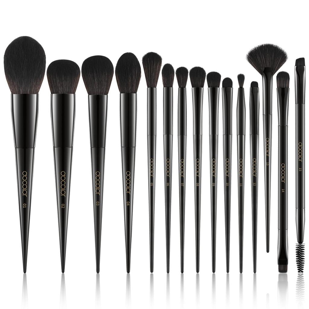 Docolor Professional Makeup Brushes Set Cosmetic Brushes Premium Synthetic Powder Kabuki Foundation EyeShadow Eyeliner Eyebrow MakeUp Brush Kit