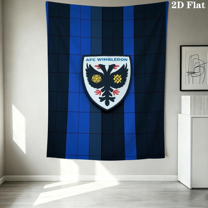 AFC Wimbledon Wandteppich Ästhetisches Wandbehang Gedruckter Stoffdecke Dekorative Wandteppiche für Schlafzimmer Wohnzimmer Heimdekoration