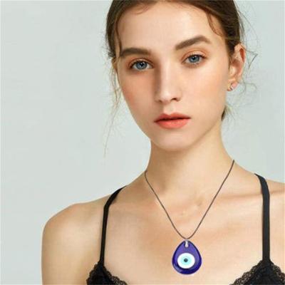 1Pc Blue Glass Evil Eye 30Mm Evil Eye Charms Necklace Pendants For Women Jewelry
