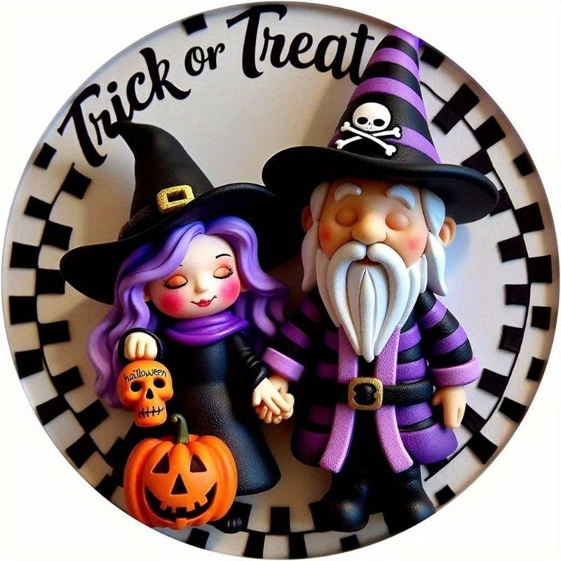 2D Flat Hanging Decorative Metal Sign Hand Painted Art