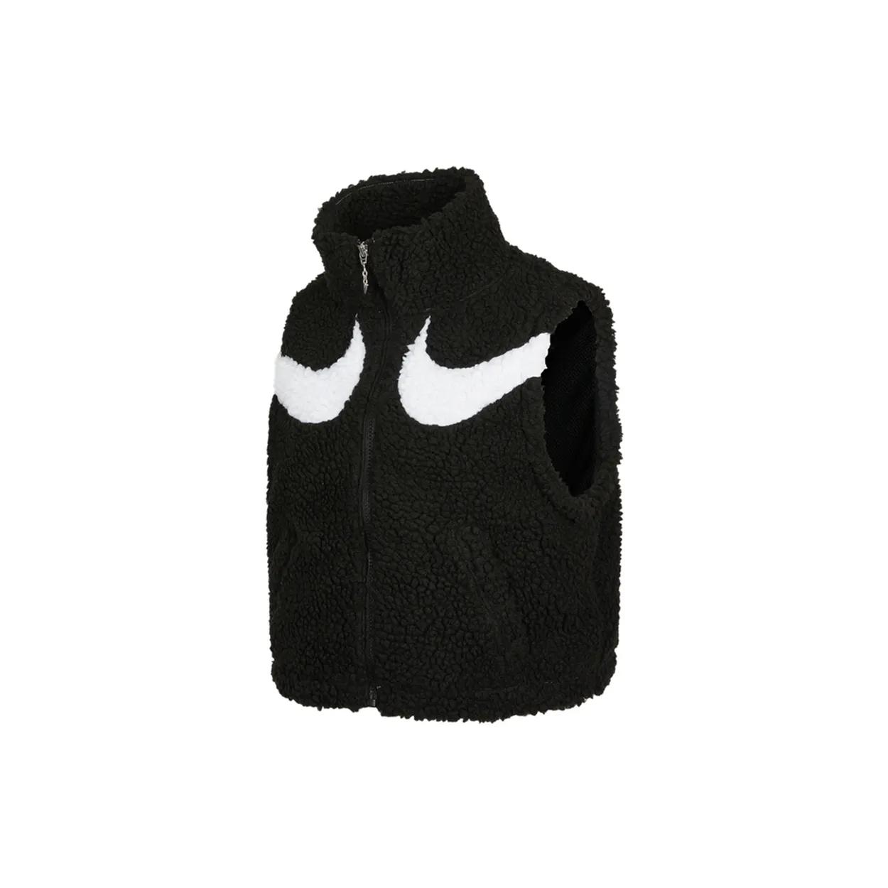 Nike Vests Women`s Black Stand Collar