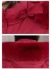 Women's Winter Cotton Coat - Mid-Length Korean Style with Waist-Hugging Design, Thick Padding, and Large Fur Collar.