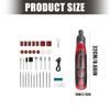 Pack of 36 Electric Engraving Pen Grinders 3 Adjustable Speeds from 12000 to 17000 and Fast Type C Charging for versatiles Crafting