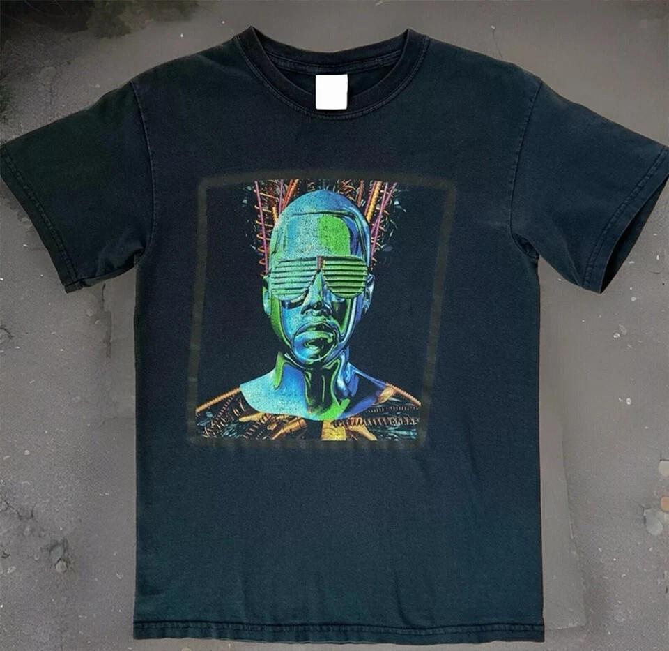 Kanye West Black Hip Hop Music T shirt Size S-5XL Cotton Men XXXL