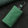 Waterproof Pull Out Keychain Pouch PU Leather PU Key Wallets Key Holder Bag  Key Holder Case