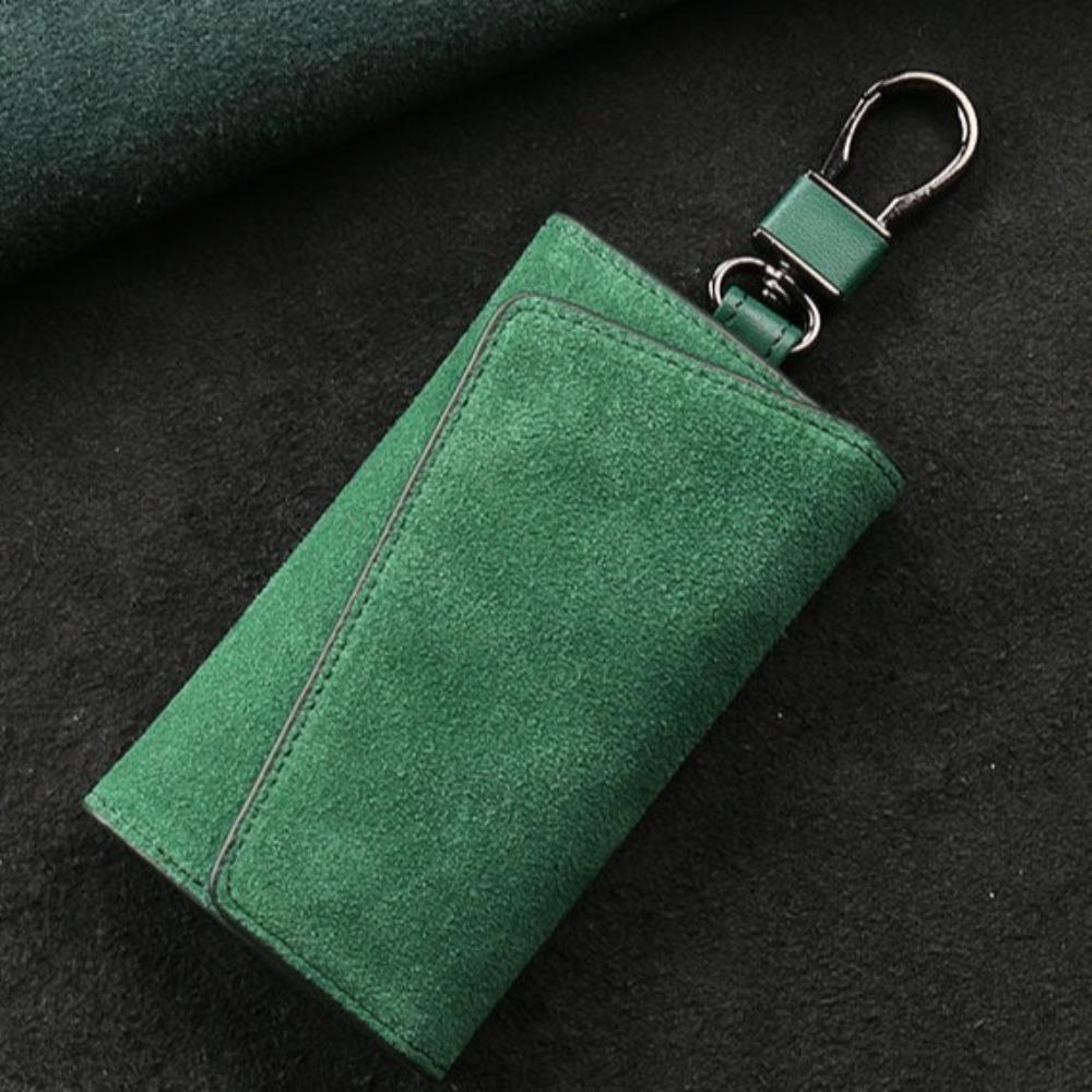 Waterproof Pull Out Keychain Pouch PU Leather PU Key Wallets Key Holder Bag  Key Holder Case