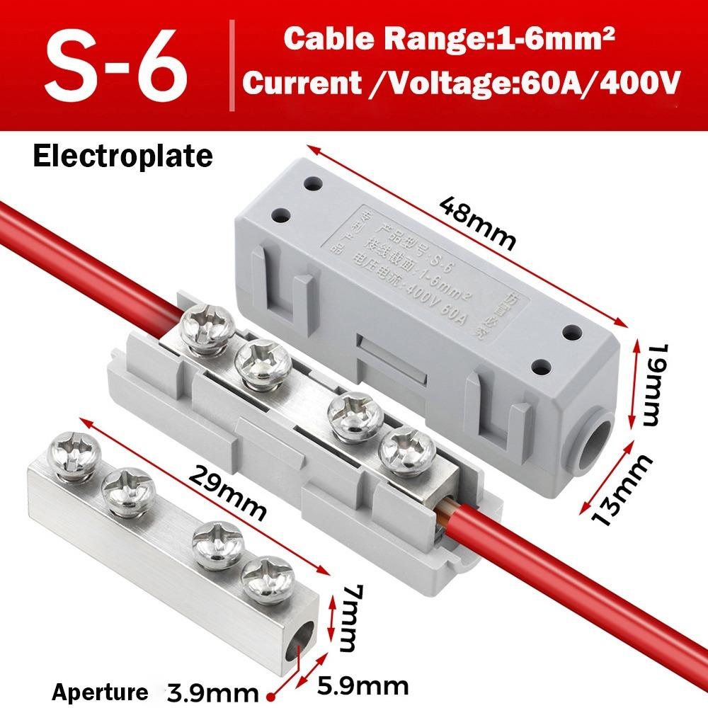 New Spliceable High Power Splitter Brass Reusable Quick Terminal Block Wire Connector Electrical