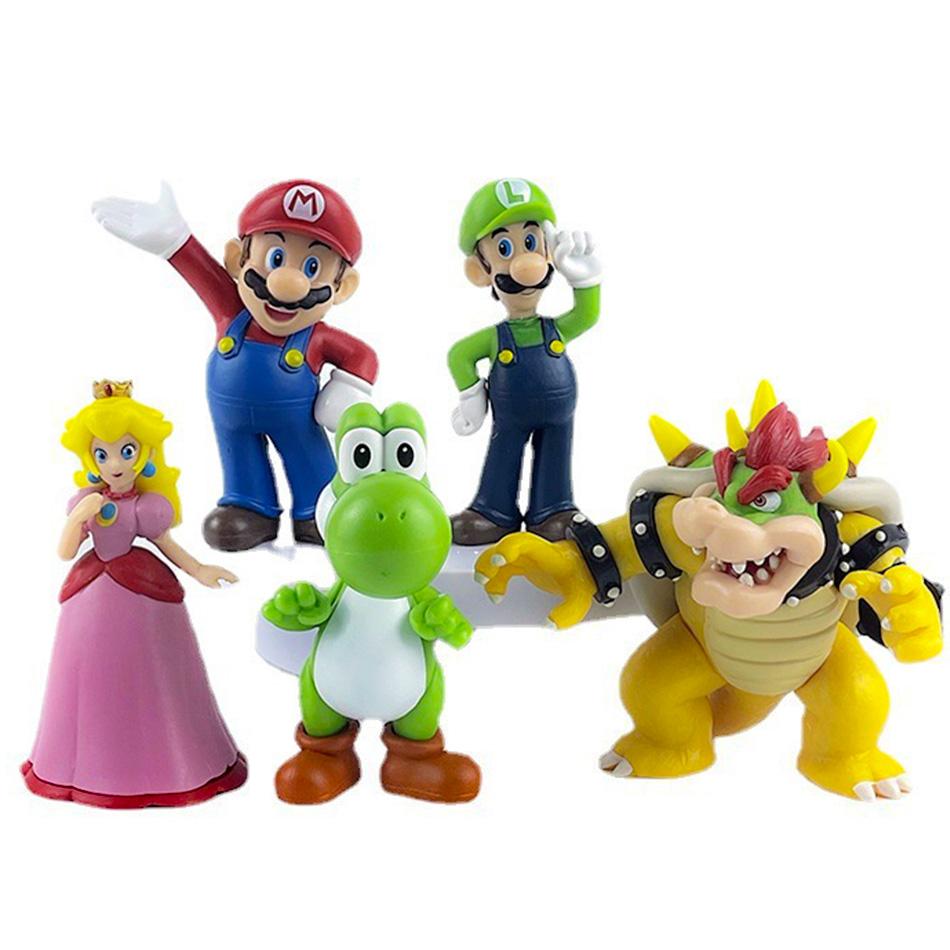 

5-18pcs New Anime Super Bowser Figures PVC Toy model For kids birthday Collectible gifts