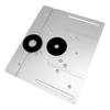 Aluminium Router Table Insert Plate Woodworking Benches Router Flip Plate with Miter Gauge Guide Aluminium Fence Sliding