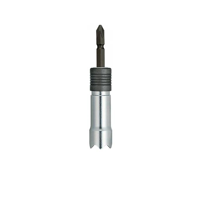 TAJIMA BS12PG-6K 12mm Interchangeable Bit Socket for Impact Drivers, Hexagonal, Peacon Serrated Blade