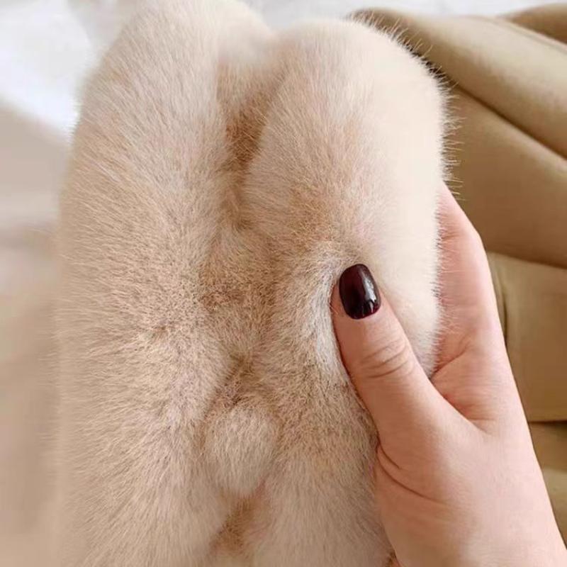 Winter Imitation Fur Cross Ball Scarf Imitation Rex Rabbit Hair Warm Fur Collar