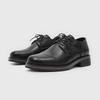 Leather Men Office Shoes Lace-Up Oxfords Classic Business Men Dress Shoes Black Handmade Thick Sole Fashion Formal Wedding Shoes