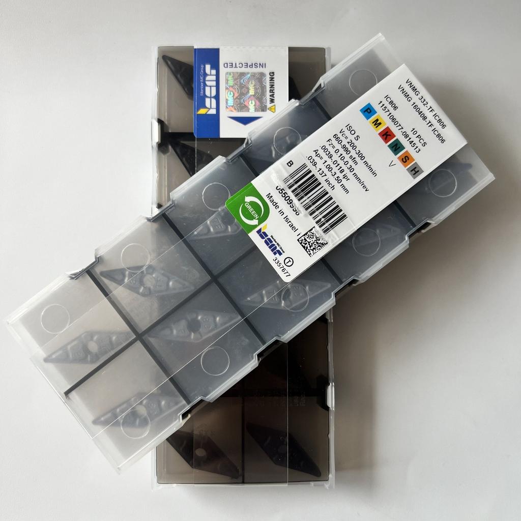 ISCAR / VNMG160408-TF IC806 / Industrial indexable carbide inserts 10 Pcs