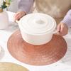 Reusable PVC Placemat Heat Resistant Dining Table Mat Wear-Resistant Stain-Proof Placemat for Home Kitchen Dining Table Protection