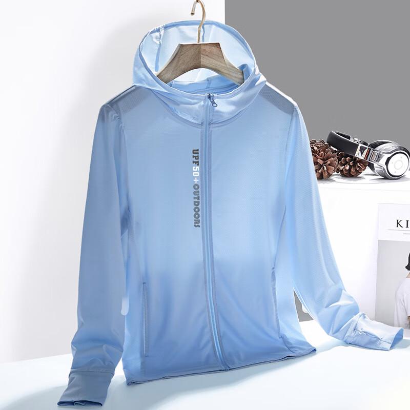 WEZHO Men s Ice Silk Sun Protection Fishing Hoodie