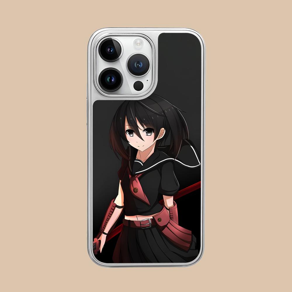 

Akame Kurome Silver Plating Mobile Phone Case for iPhone 17 16 15 14 13 12 11 Air Pro Max Plus Colorful Cover iPhone 11