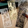3ks Vintage záložka Duté vyřezávaný design Romantický papír Cucoloris Butterfly Flower Design Záložka na čtení Denní použití