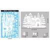 New Christmas Party Decoration Creative Bells, Reindeer, Santa Claus, Electrostatic Stickers, Snowflakes, Snowmen, Glass Stickers