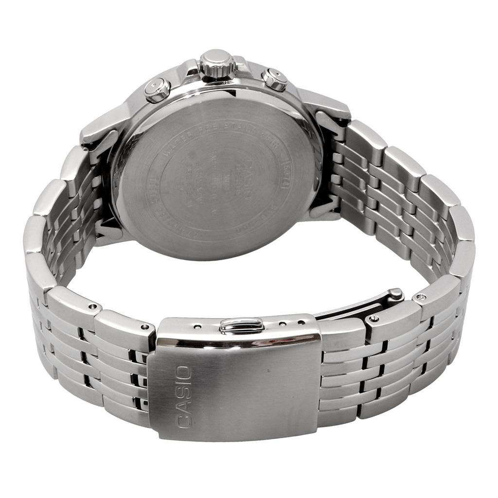 CASIO BESIDE Quartz Sapphire Solid Navy Men's Watch, Glass, Band, Multi-axis, 24-hour Display
