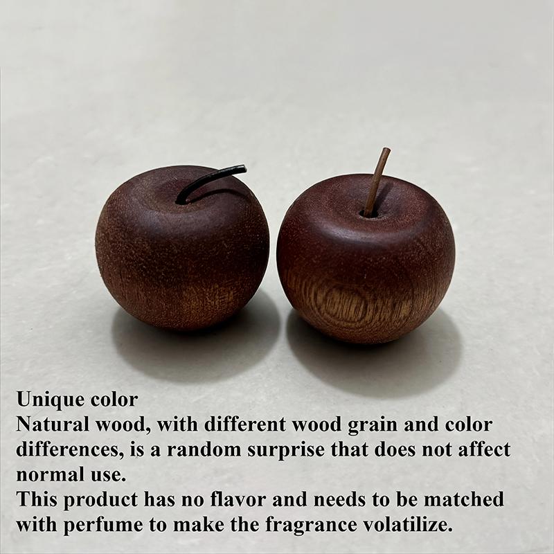 Creative Car Mounted Apple Aroma Diffuser Made of Wood for Home Use with High-Quality Natural Aroma Wood Diffuser for Indoor Use