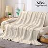 Lace Bow Knit Flannel Blanket Warm Soft Halloween Christmas Couch Warm Cozy Decorative Decor Gift for All Season