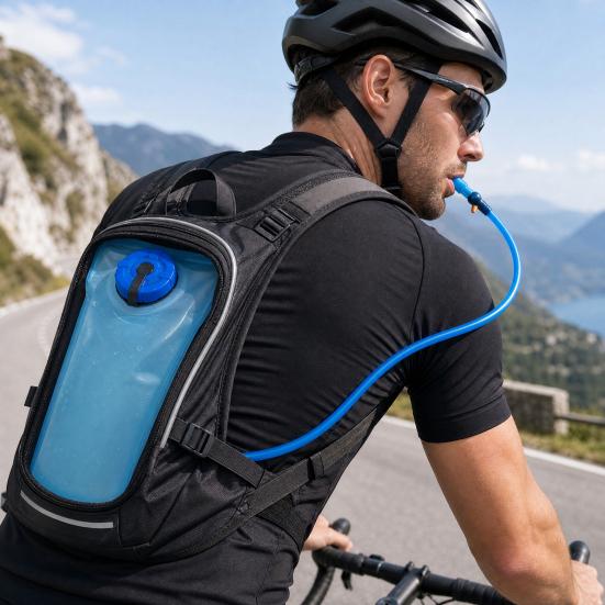 Sports Hydration Bladder with Tube, Leak Proof Water Reservoir Bag, Water Container Pack for Running Biking Hiking Outdoor Camping Climbing
