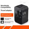 Universal Travel Ac Power Adapter With Dual Usb Ports Eu Us Uk Au Outlet Converter Socket Plug Global Conversion Charger