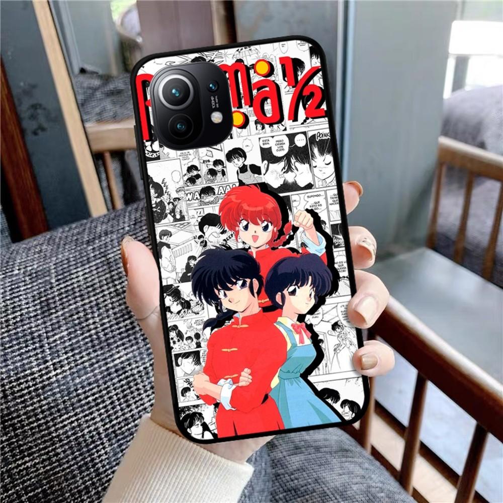Cartoon Ranma ½ Phone Case For Xiaomi Mi 5X 8 9 10 11 12 Lite Pro 10T PocoX3pro PocoM3 Note 10 Pro Lite
