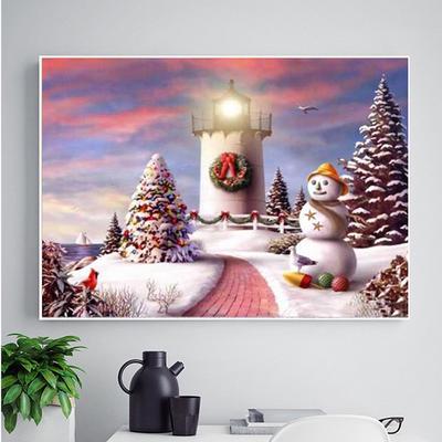 5D-Diamant-Malerei, Schneemann-Aufkleber, Diamant-Mosaik, Symbole, Strass-Bilder