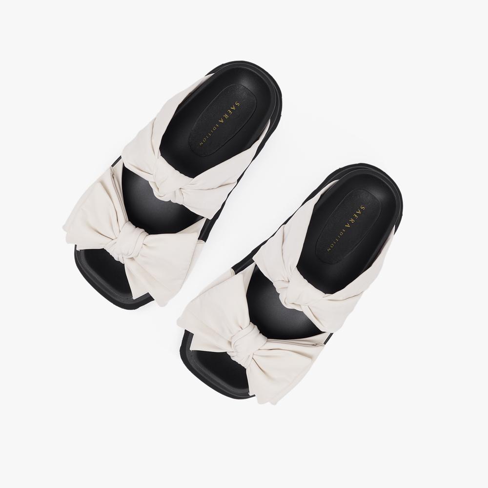 Saera Edition Ribbon Sandals O24M125