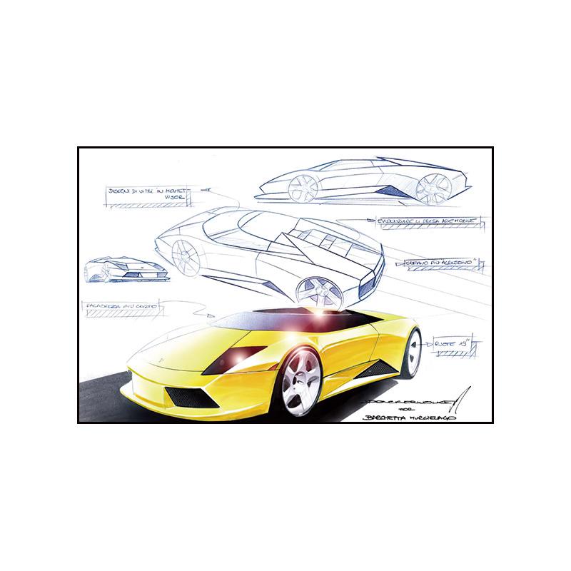 Pittura su Tela Poster a Tema Auto Pittura Decorativa Soggiorno Camera da Letto Stanza E-sport Murale da Corsa Supercar GTR
