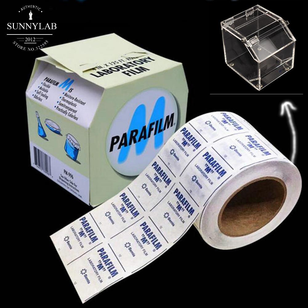 1Roll/lot 10cmx38m sealing film Parafilm M laboratory Seal Film PM-996 4INX125FT with film cutter or not Film cutter 1piece