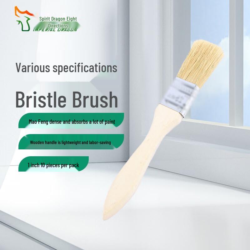 Wooden Handle Hog Bristle Multipurpose Brush Set