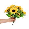 22 Heads Artificial Sunflowers Bouquet Home Garden Vase Decoration Silk Flowers Wedding Party Centerpieces Desktop DIY Decor