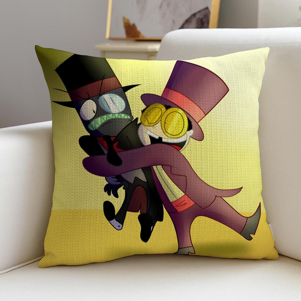 Chaotic SSuperjailS Cushion Cover Breathable and skinfriendly linen pillowcase square removable and washable cushion