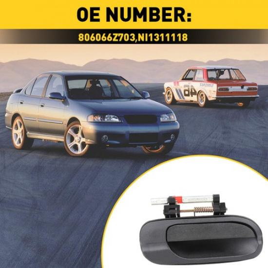 Exterior Outside Handle Door For Nissan Sentra 2000-2006 Front RH Smooth Plastic