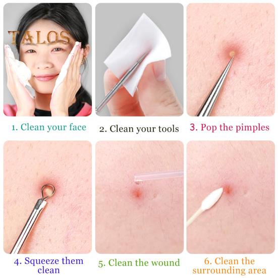 Blackhead Remover Tool Kit Professional Blackhead Extractor with Case And 5x Magnifying Glass for Pimples Blackheads Zit Removing Forehead Facial Nose