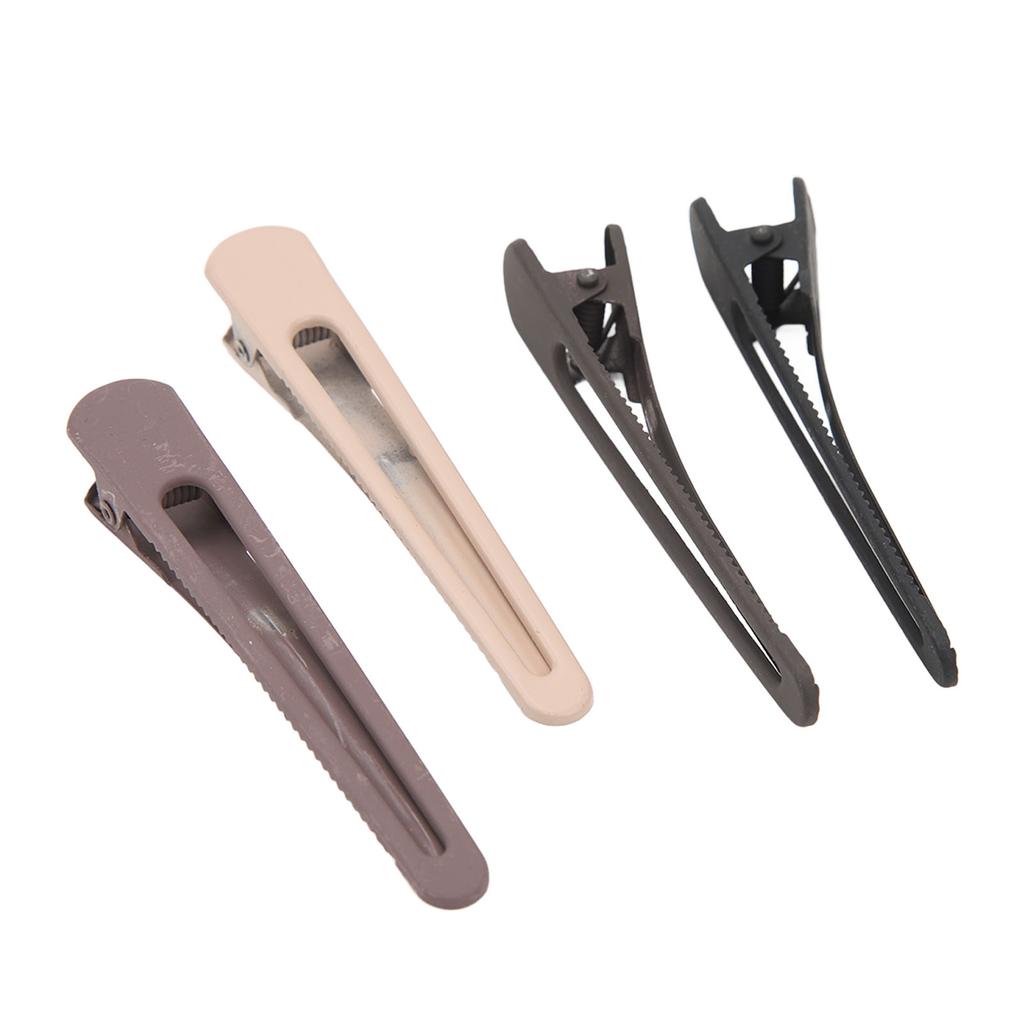 40pcs Hair Duck Bill Clips Bend Crease Free Alloy Hair Styling Dividing Clips for Home Salon Use