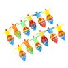 12pcs Kids Light Up Rotating Gyroscope Boys Girls Holiday Party Portable Cute Funny Flashing LED