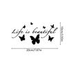 Car Sticker Butterfly Theme Strong Adhesive Decor Car Window Stickers For Window Friends Men Women Driving Outdoor Motorcycles