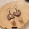 Original Design Traditional Chinese Medicine Plant Earrings Retro Literature Natural Fruit Handmade Long Earrings Women