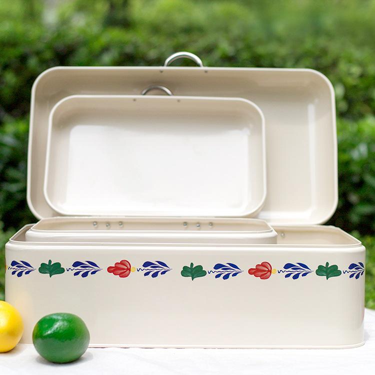 European Desktop Storage Box: Rust-Proof, Sun-Proof Organizer for Bread, Files, Cups, and Dishes