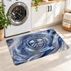 Flannel Kitchen Mat Leeds United Football Soft Area Rug Non Slip Floor Carpet Home Decoration