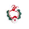 Red Bowknot Christmas Pet Neckwear Yarn Pet Holiday Bib Xmas Puppy Outfit Cat Santa Hat  New Year