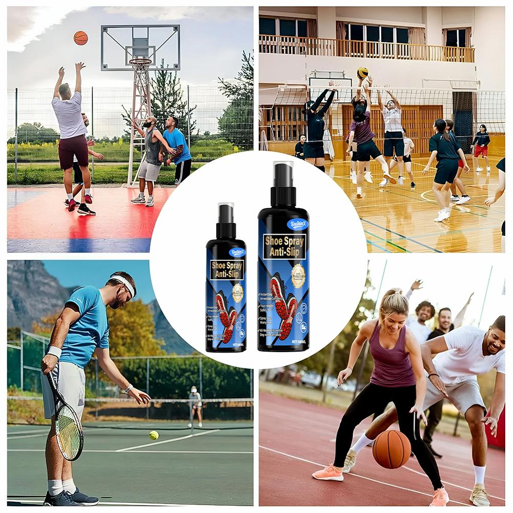 Shoe Grip Spray Anti Slip Enhancer 100ml Sports Safety Traction Liquid For Basketball Soccer Tennis Golf Hiking Boots Sneakers