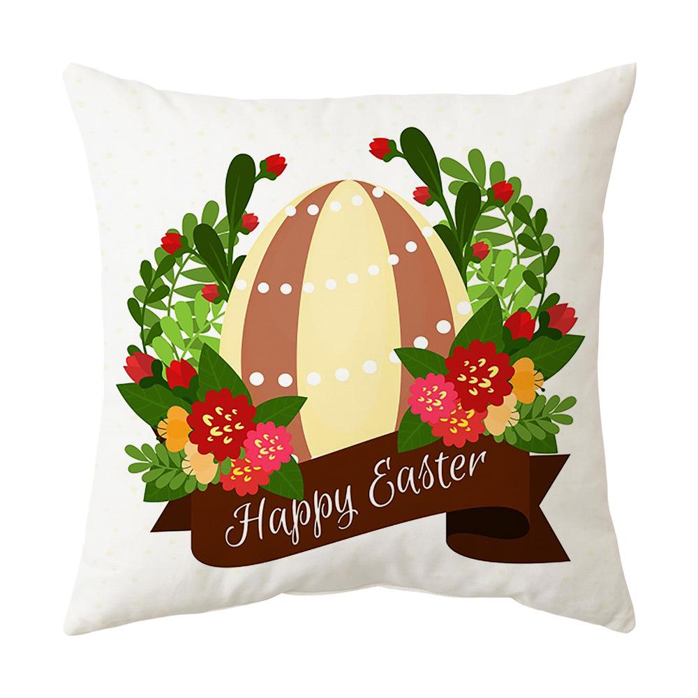 Easter Pillow Cover, Living Room Sofa Cover, Car Cushion Cover, Bay Window Cushion, Office Waist Protector