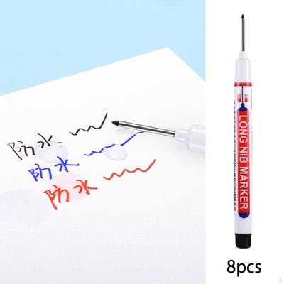 Deep Hole Marker Carpenter Marking Tool Construction Long Nib Pen for Woodworking Architect