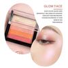 Misiou Beauty Five -colored Stripes Do Not Faint Eye Shadow Five -color Pearl Light High Glitter Colorful Eye Shadow Plate